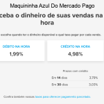 Maquininha Azul Do Mercado Pago