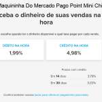 Maquininha Do Mercado Pago Point Mini Chip